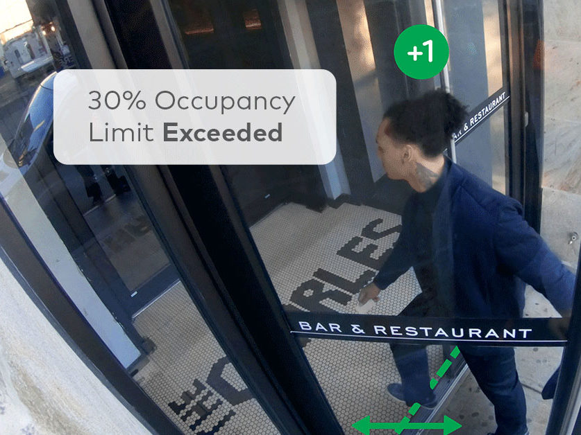 Customer entering business with Myemailnotifier app notification show details
