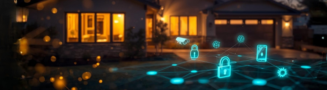 AI-powered home security systems showing advanced threat detection technology upgrade for New Year resolution